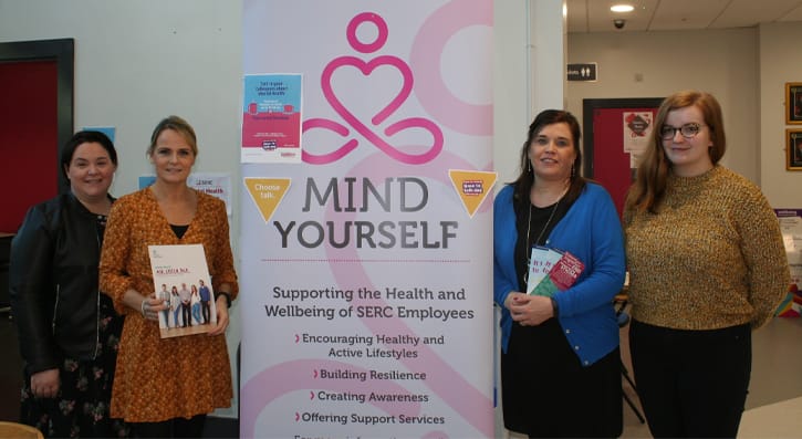 SERC’s HR 'Mind Yourself' team, in collaboration with SERC SU hosted Time to Talk sessions this month to give staff and students the chance to discuss mental health in a relaxed and welcoming environment.  